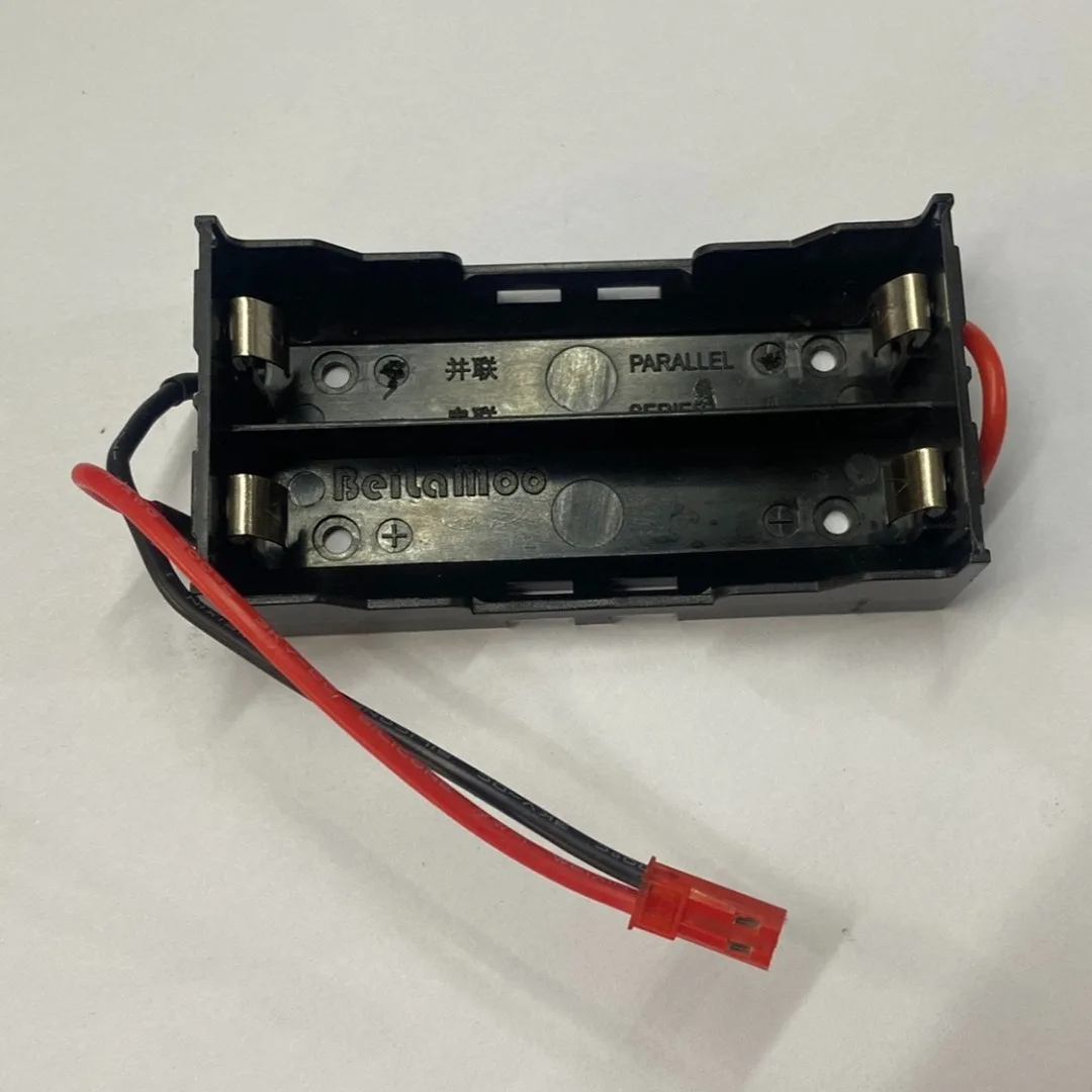 Caja de batería 18650 con compartimento de batería con cable, conector JST, receptor de enchufe en T, fuente de alimentación del motor de metanol, potencia de arranque