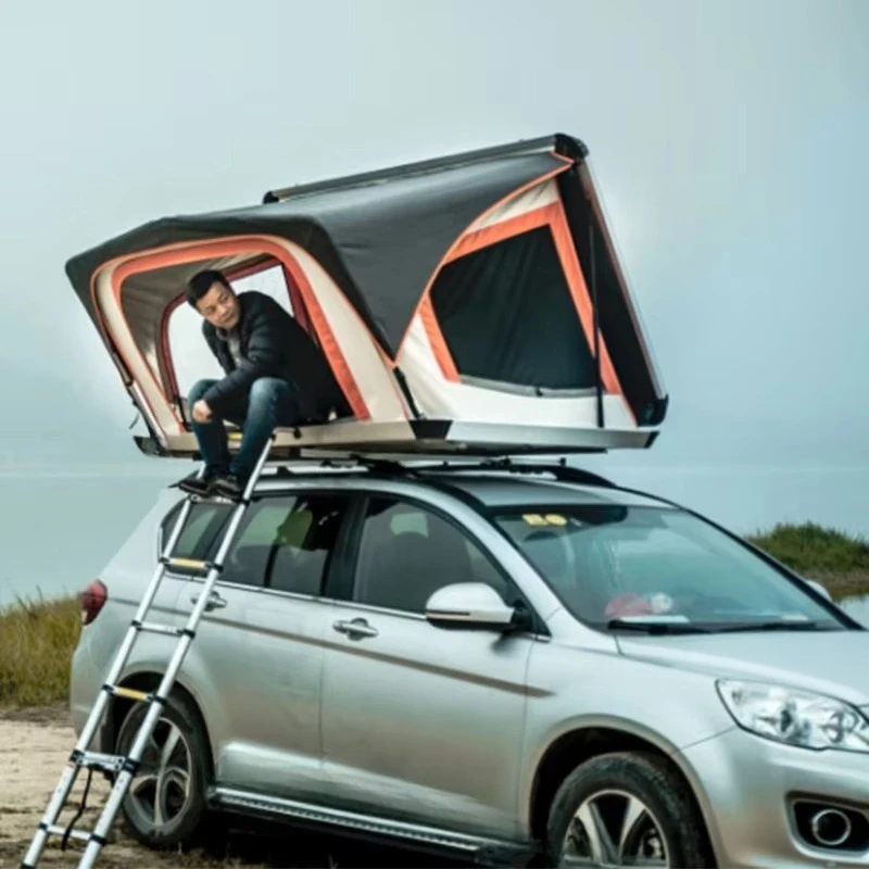 2-3  Person Light Aluminum Roof Top Tent with Luggage Rack
