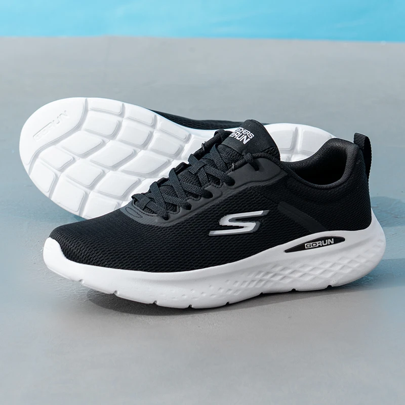 

Skechers Men's Sports Shoes Go Run Lite Fitness Running Shoes Cushioning Lightweight Breathable Running Shoes 220893-Bkw