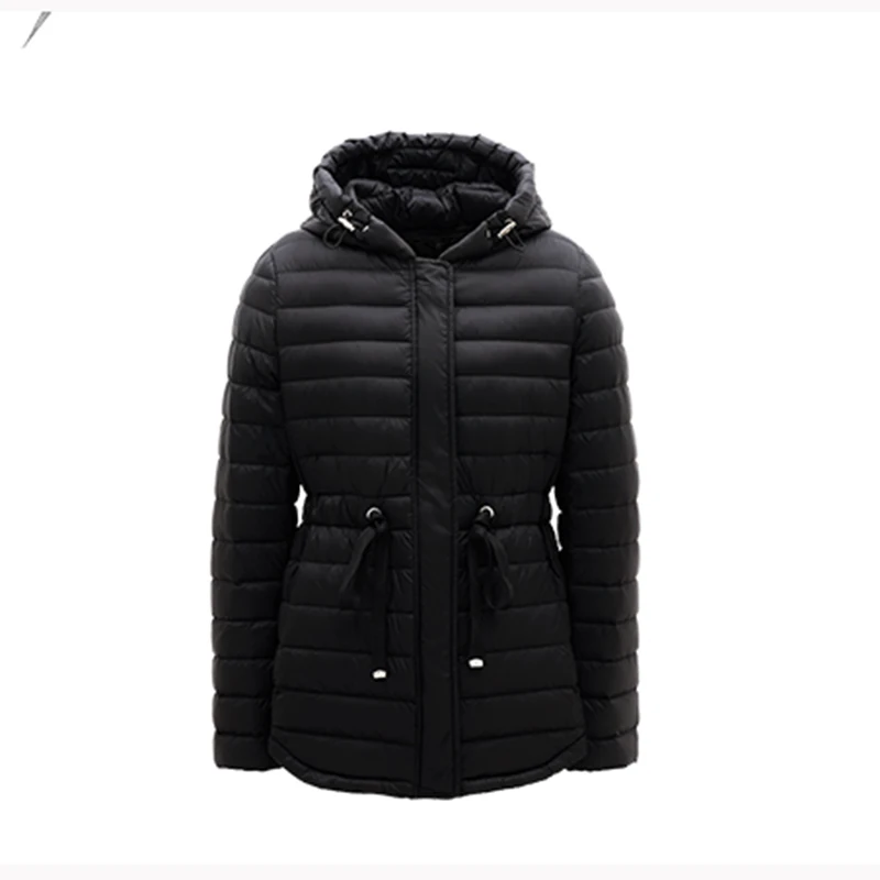 Women's Hooded Autumn Down Jacket Long Sleeved Puffer Short Jacket Fashionable Short Jacket