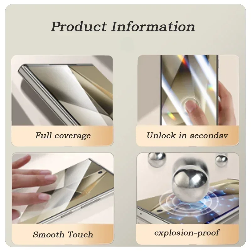 2-4pcs Full Cover Flexible Silicone Hydrogel Film For Samsung S24 Ultra S23 S22 S21 FE S20 S10 Note 20 10 Plus Screen Protector