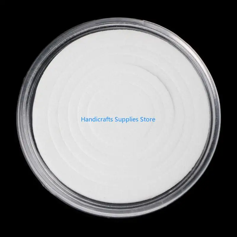 R1WA Small Round Round Coin Box Inner PAD PAD مجموعة حاوية ثنائية التذكارات القابلة للتحصيل لمجموعة السفر في الهواء الطلق