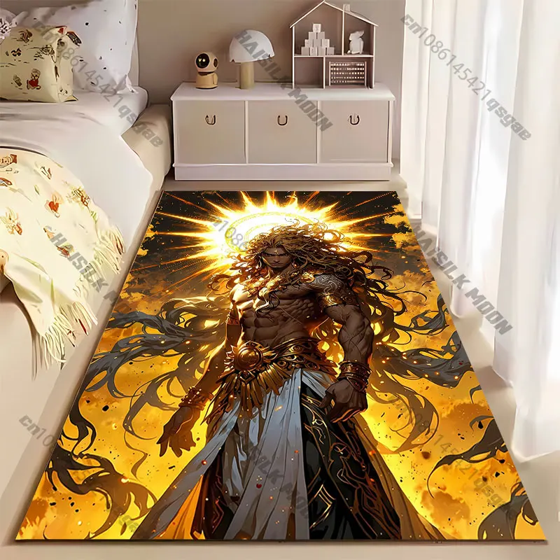 Radiant powerful divine celestial carpet Yoga living room room decor children's crawling mat doormat area rug games mat