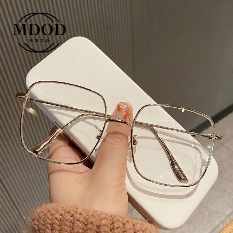 

Blue Light Blocking Glasses Women Fashion Clear Glasses Metal Frame Glasses Girls Student EyeGlasses Computer Glasses