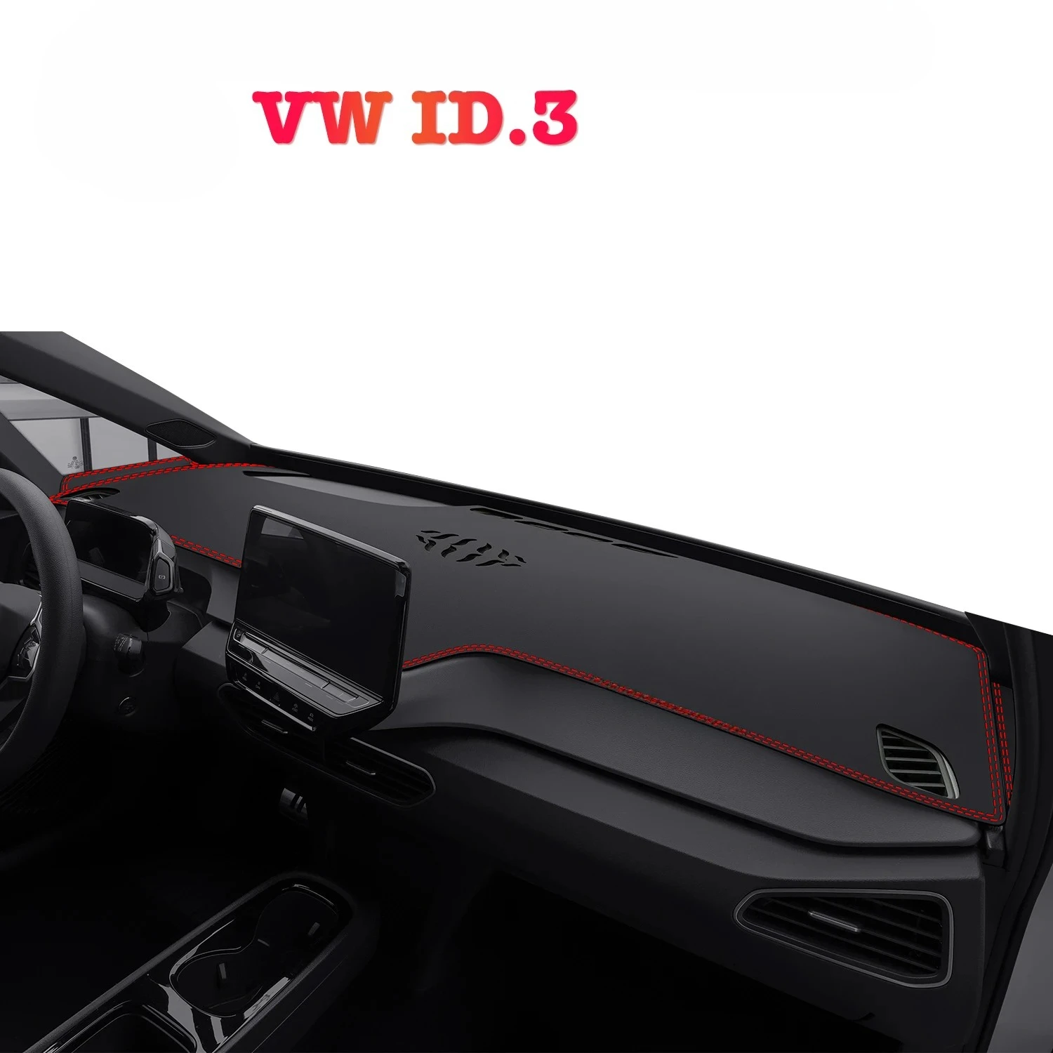 

Коврик для приборной панели автомобиля для VW ID3 2021-2024, светоблокирующий коврик для центральной консоли, коврик для приборной панели, защита от солнца