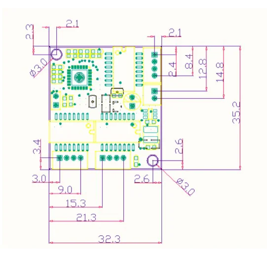 Mini PCBA switch module PBC OEM module mini size 3 Ports Network Switches Pcb Board mini ethernet switch module 10/100Mbps