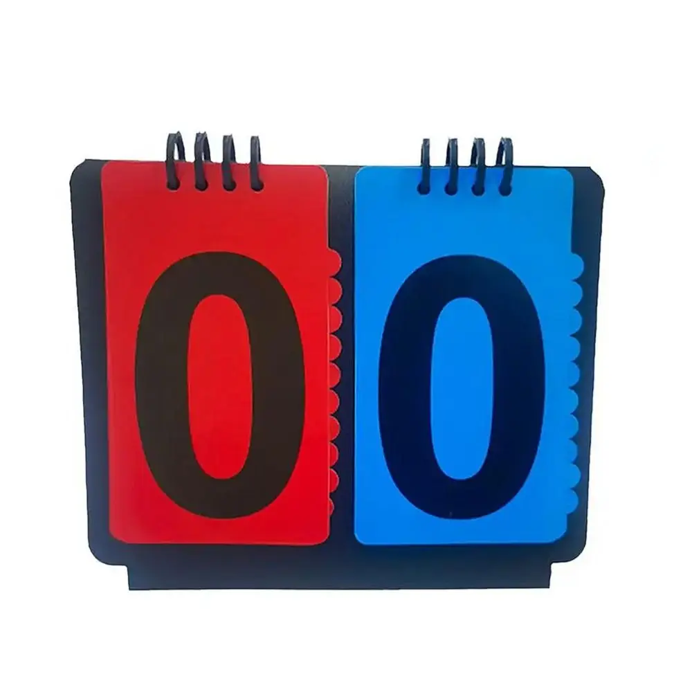 Marcador de baloncesto Manual, contador de mesa, aleta de puntuación de 4 dígitos, Base Triangular, marcador de puntuación, indicador de puntuación de competición