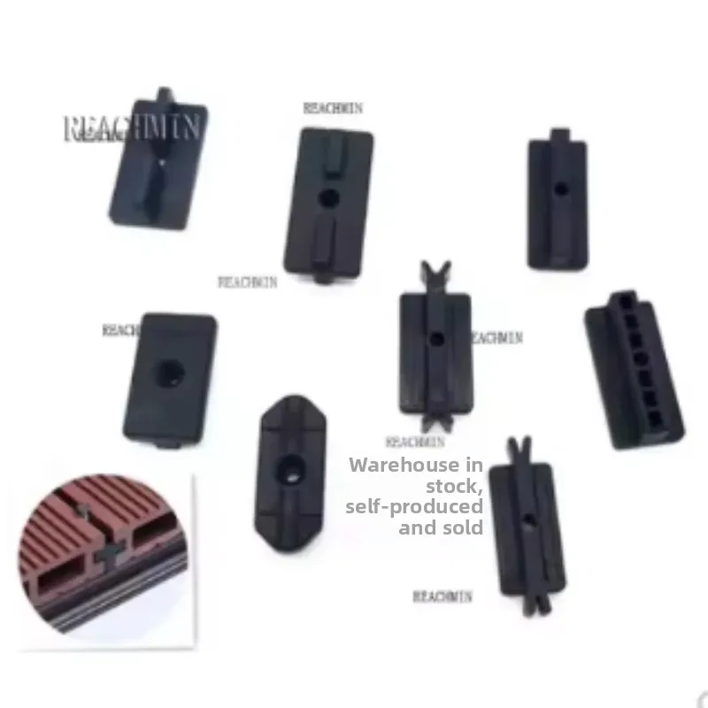 400Pcs  Composite Deck Clip Hidden Fixings Plastic T WPC Decking Outdoor Floor Clips