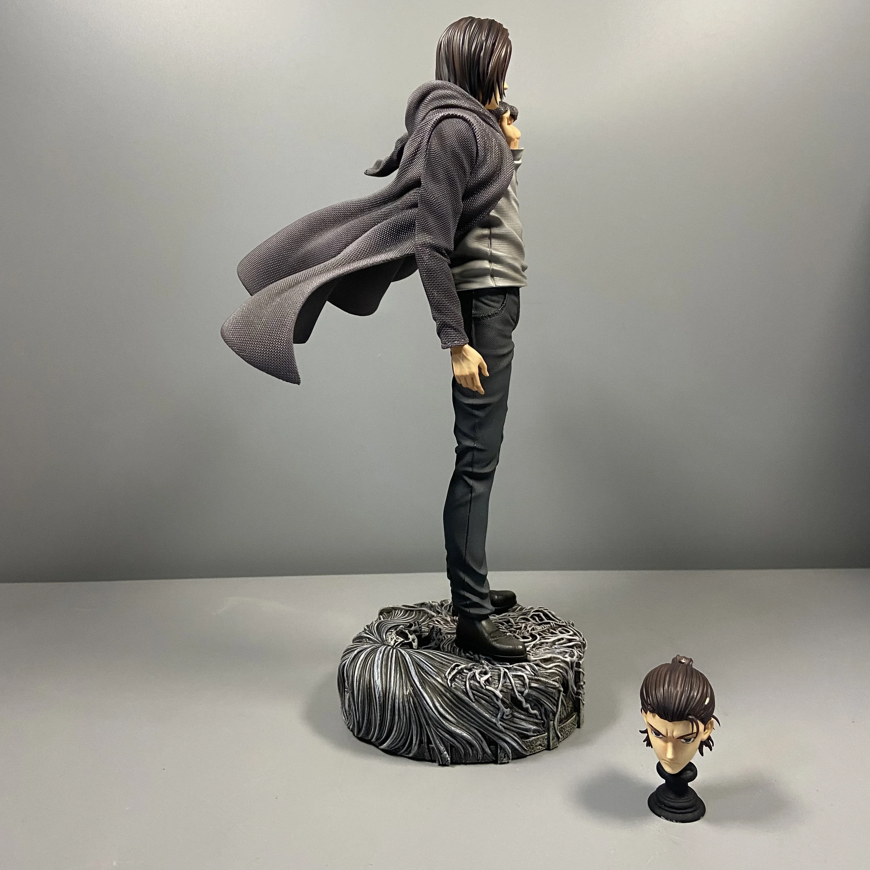 Attack On Titan Anime Figure Eren Jaeger Action Figure 30cm Jaeger Survey Corps Statue Figurine Model Doll Toy Christmas Gifts