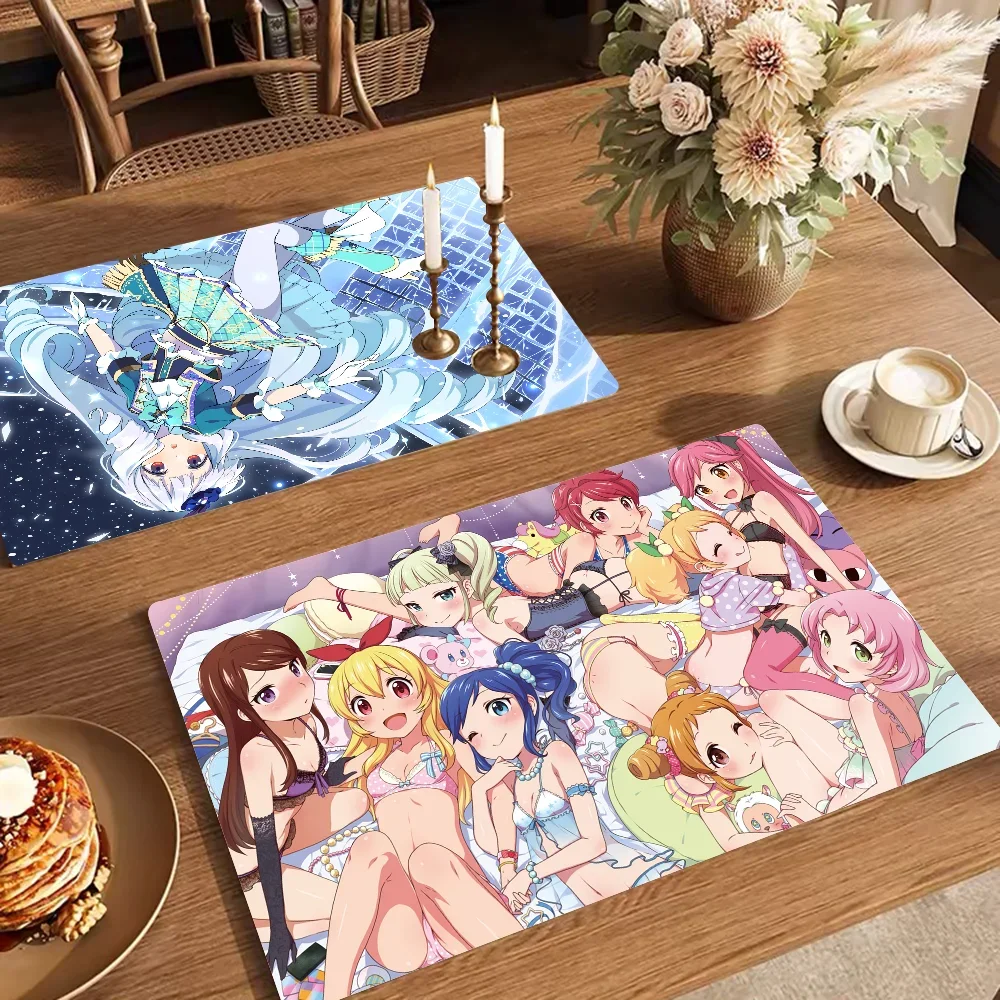 Aikatsu Coffee Mat Dish Draining Mat Drying Mat Quick Dry Bathroom Drain Pad Kitchen Faucet Placemat