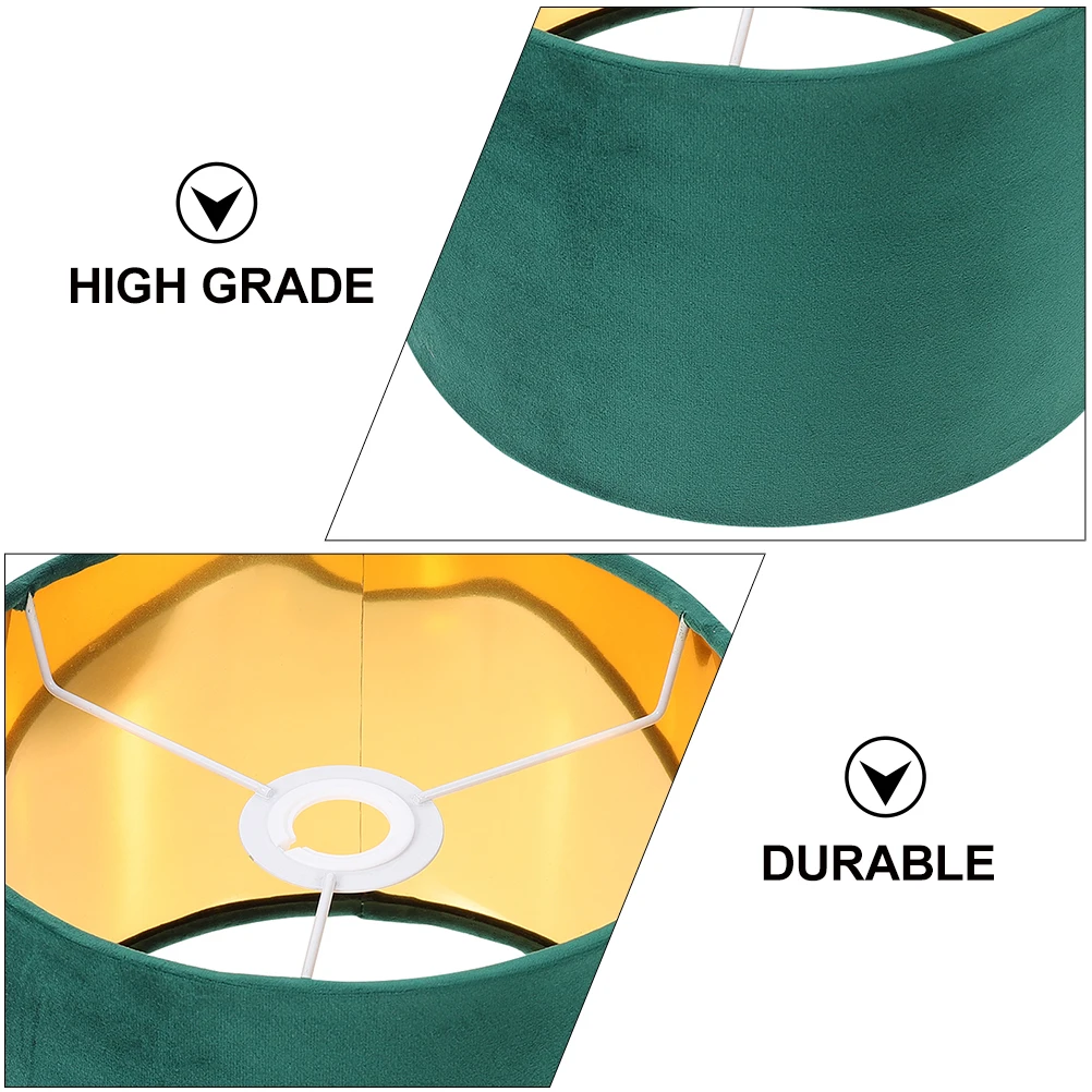 

Абажур с золотой подкладкой, высококачественный пылезащитный тканевый чехол для настольной лампы, элегантный домашний декор, изысканный абажур