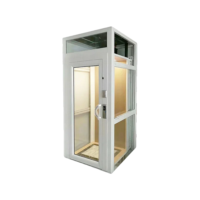 Household elevator second floor simple view self-built house small elevator indoor and outdoor hydraulic elevator