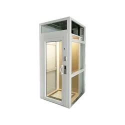 Household elevator second floor simple view self-built house small elevator indoor and outdoor hydraulic elevator