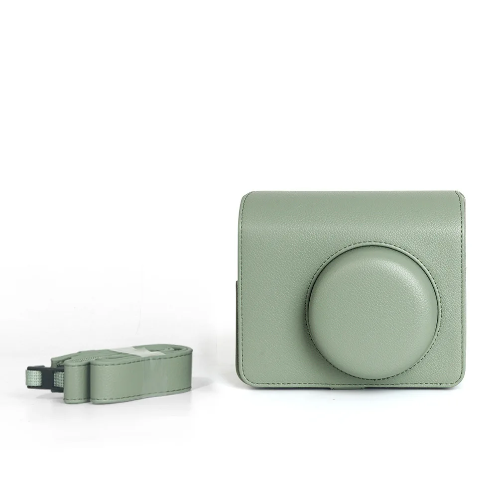 Storage Camera Bag with Rope Anti Drop Retro Leather Camera Bag Suitable for Fujifilm Wide 400 Camera Photography Accessories