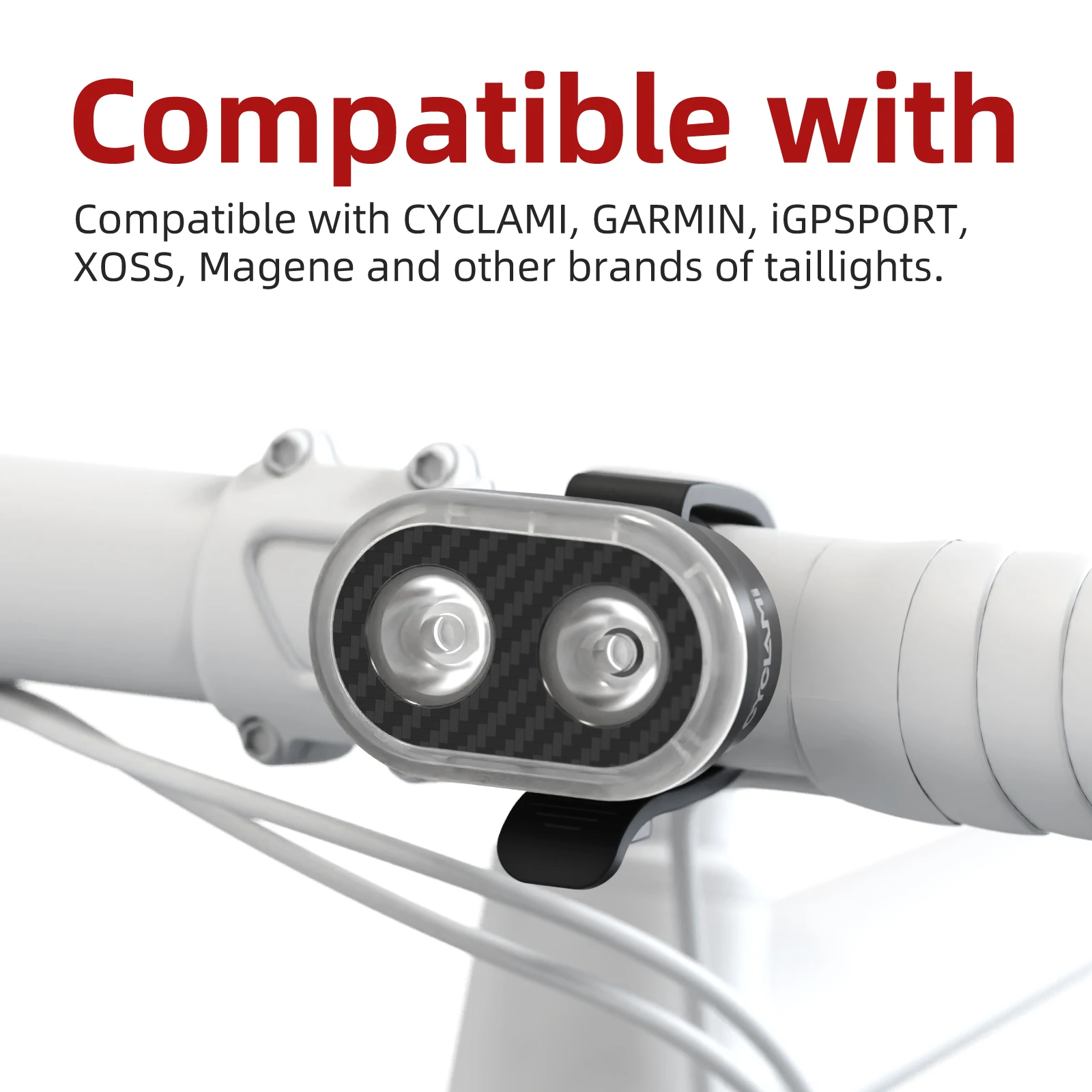 CYCLAMI Bike Headlight Handlebar Bracket Universal Bicycle  Head Light Mount Cycling Light Holder Easy to Install view 2