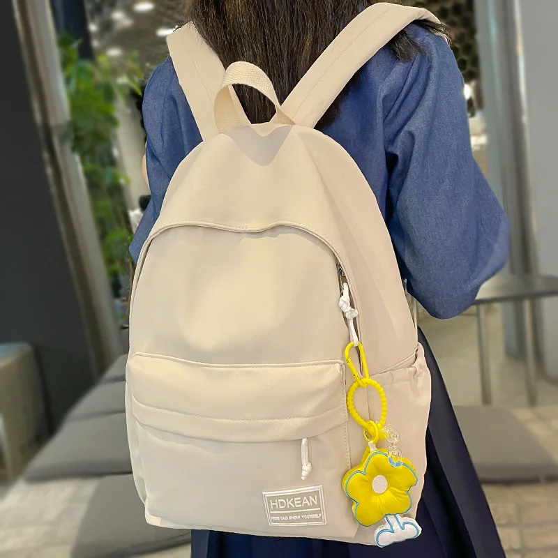 Neue Dame Kawaii Nylon Buch Tasche Weibliche Laptop College Rucksack Trendy Frauen Nette Student Rucksack Mädchen Reise Schule Taschen Mode