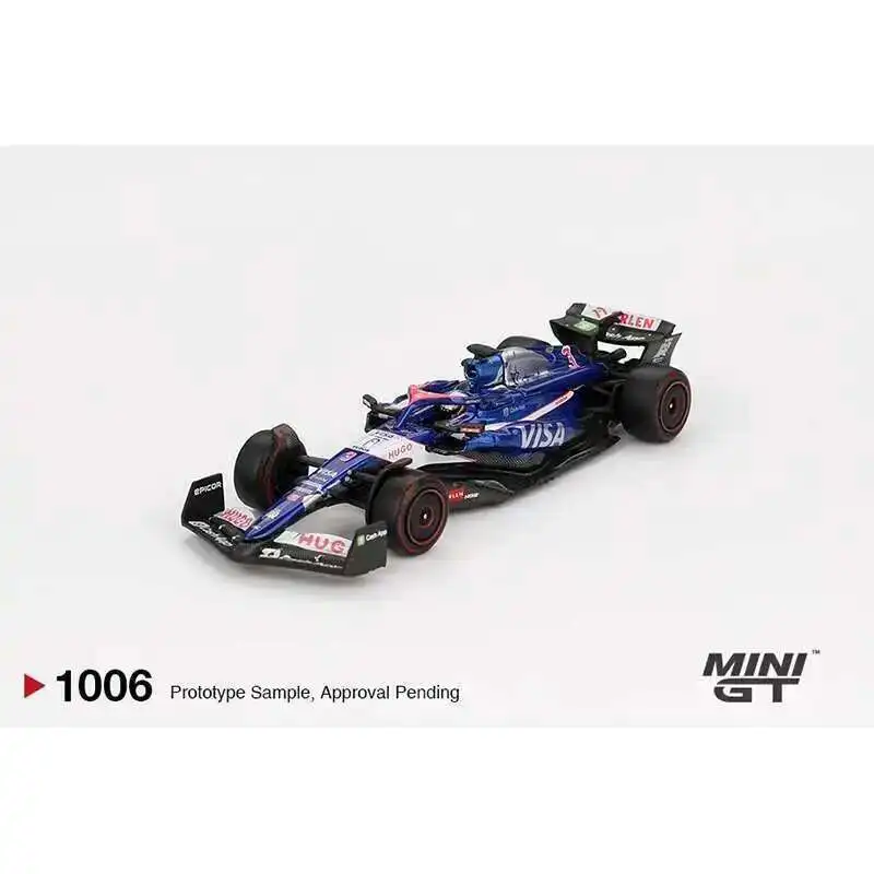 PreSale MINIGT 1005 1:64 RB VCARB 01 #3 Daniel Ricciardo 2024 F1 2024 Bahrain GP Diecast Car Model Collection Toys