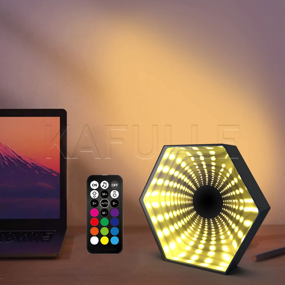 Mirror Light Patent Indoor Smart Lighting Decoration Gaming Room Smart RGB LED Wall Light view 4