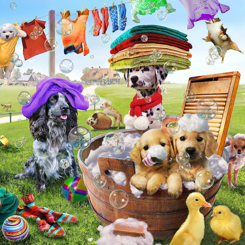 3D gry psy drewniane Puzzle Jigsaw gry imprezowe zabawki dla dorosłych drewniane Puzzle gra planszowa drewniane Puzzle dla dzieci zwierząt