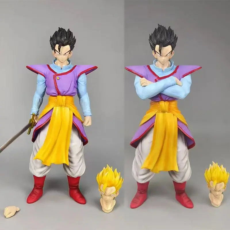 

Anime Dragon Ball GK Figure Kaiōshin Sun Gohan Hold A Sword Standing Posture PVC Model Collect Doll Decoration Toy Gift