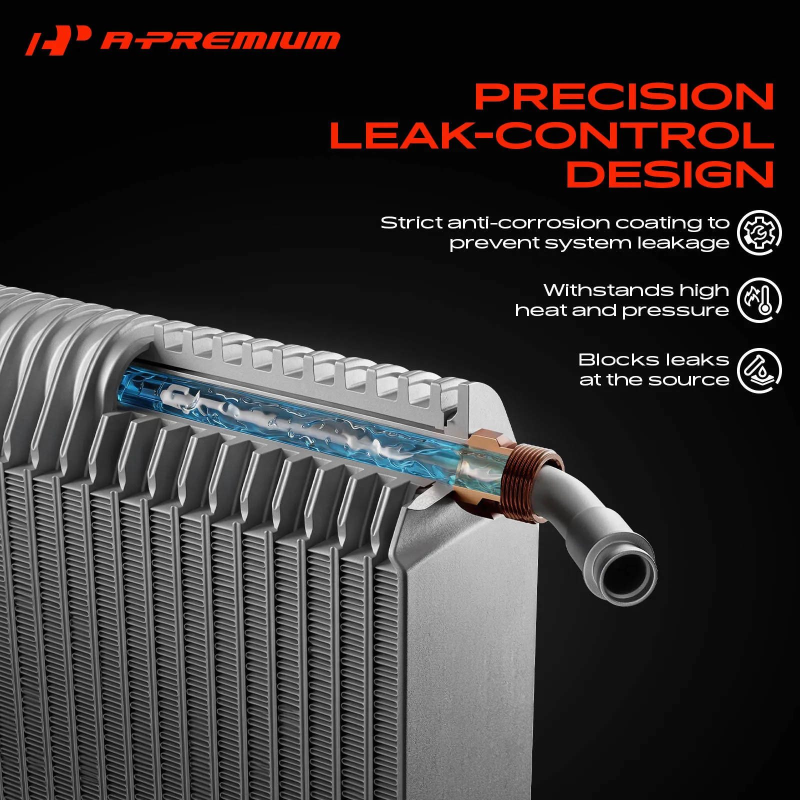 A-Premium A/C Evaporator Core Parallel Flow for Jeep Wrangler 2012-2017 Wrangler JK 2018
