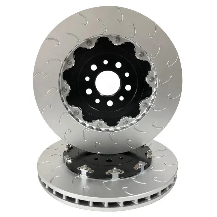 Drilled And Slotted Modified Auto Racing Floating Brake Disc Rotor With Bobbins