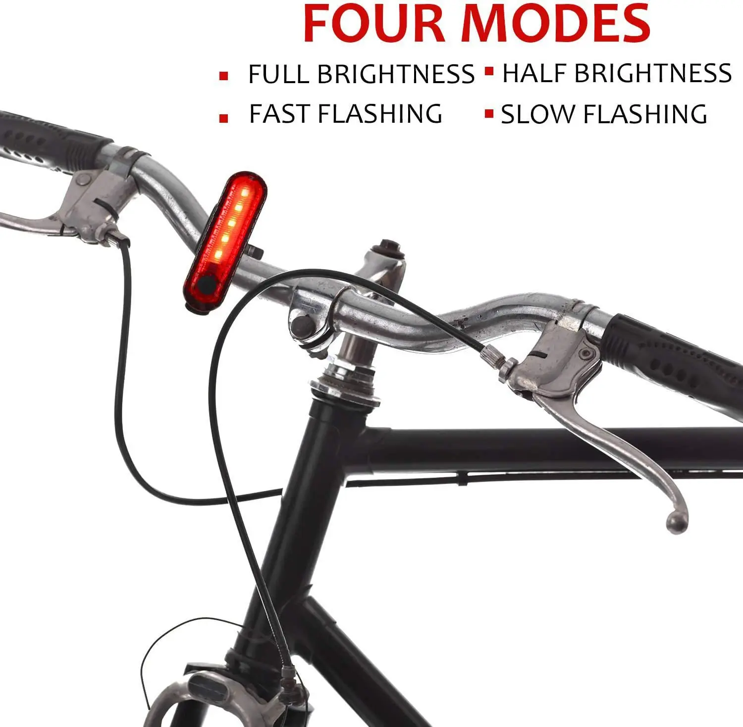 Bike Taillights USB Rechargeable Rear Lamp Ultra Bright Tail Light 220mAh LED Waterproof Riding Warning Red Bicycle Light