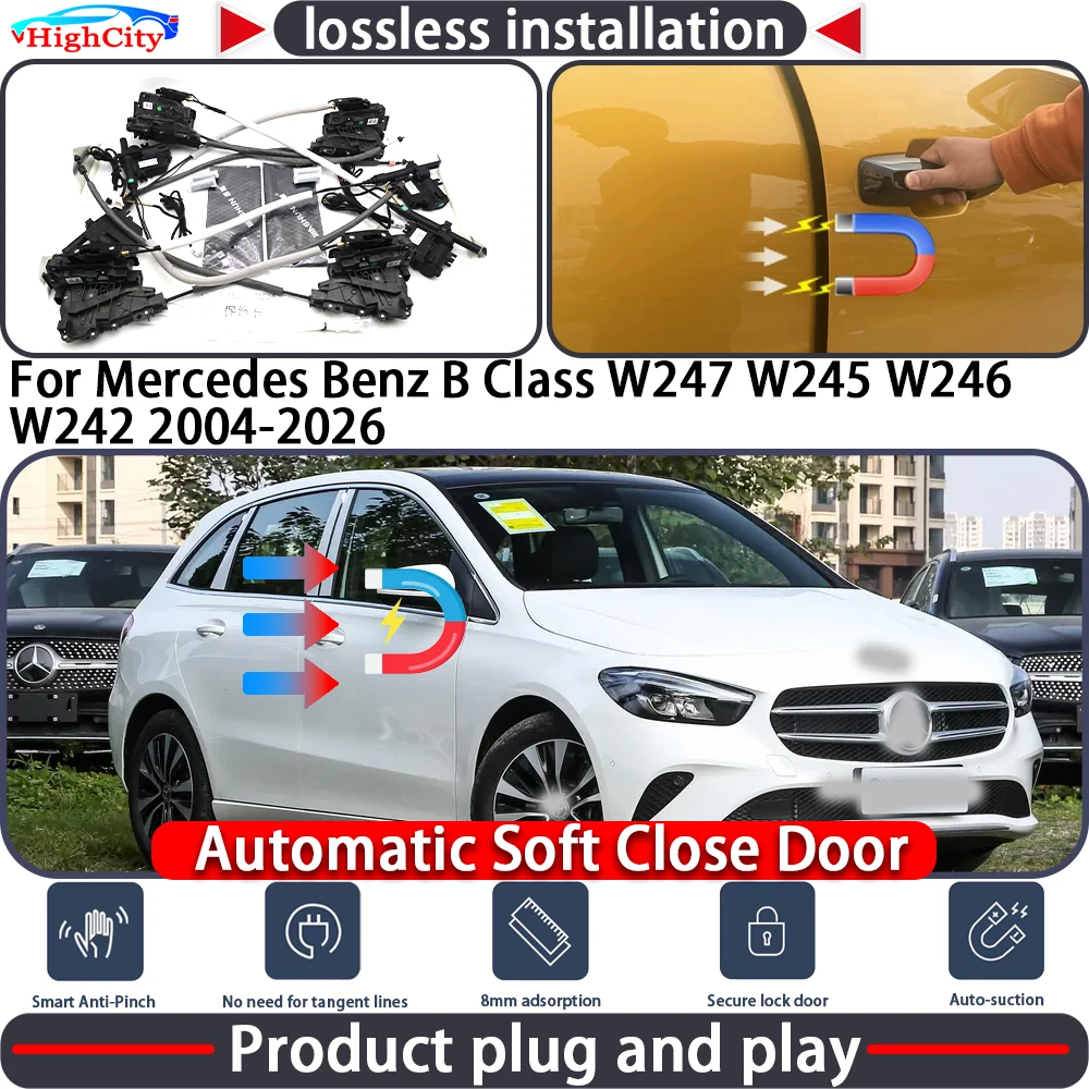 

Электрический привод замка двери HighCity для Mercedes-Benz B-класса W247 W245 W246 W242, система плавного закрывания, автоматический доводчик