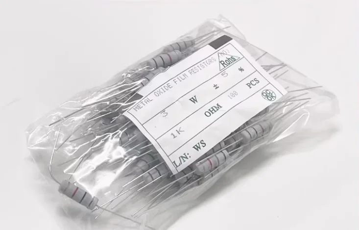 200PCS 3W 1R/2.2R/4.7R/5.1R/6.2R/6.8R/7.5R/8.2R/10R/12R/15R/18R/20R/22R/24R/27R/Ohm 5% Oxide Carbom Metal Film Resistor