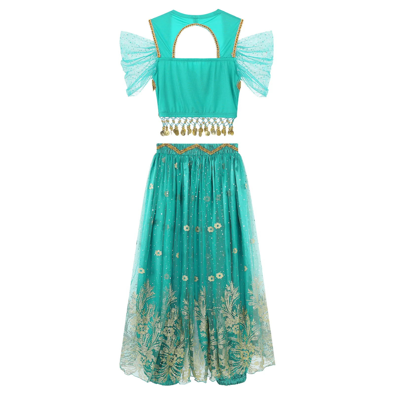 المرأة العربية ملابس رقص البطن الشرقية الهندية ساري بوليوودز الياسمين هالوين تأثيري السراويل العليا الهذيان صور Dancewear الزي #4