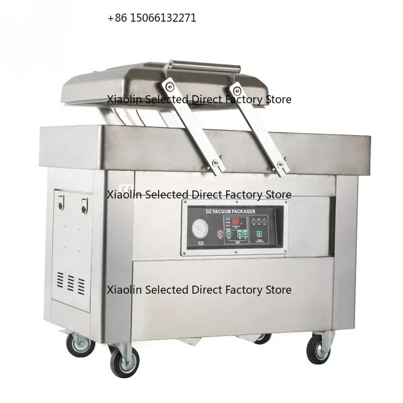 

DZ(Q)-400/2SB stand double chamber packer with fish,steak,hardware ,liquid beef vacuum packaging machine vacuum sealer