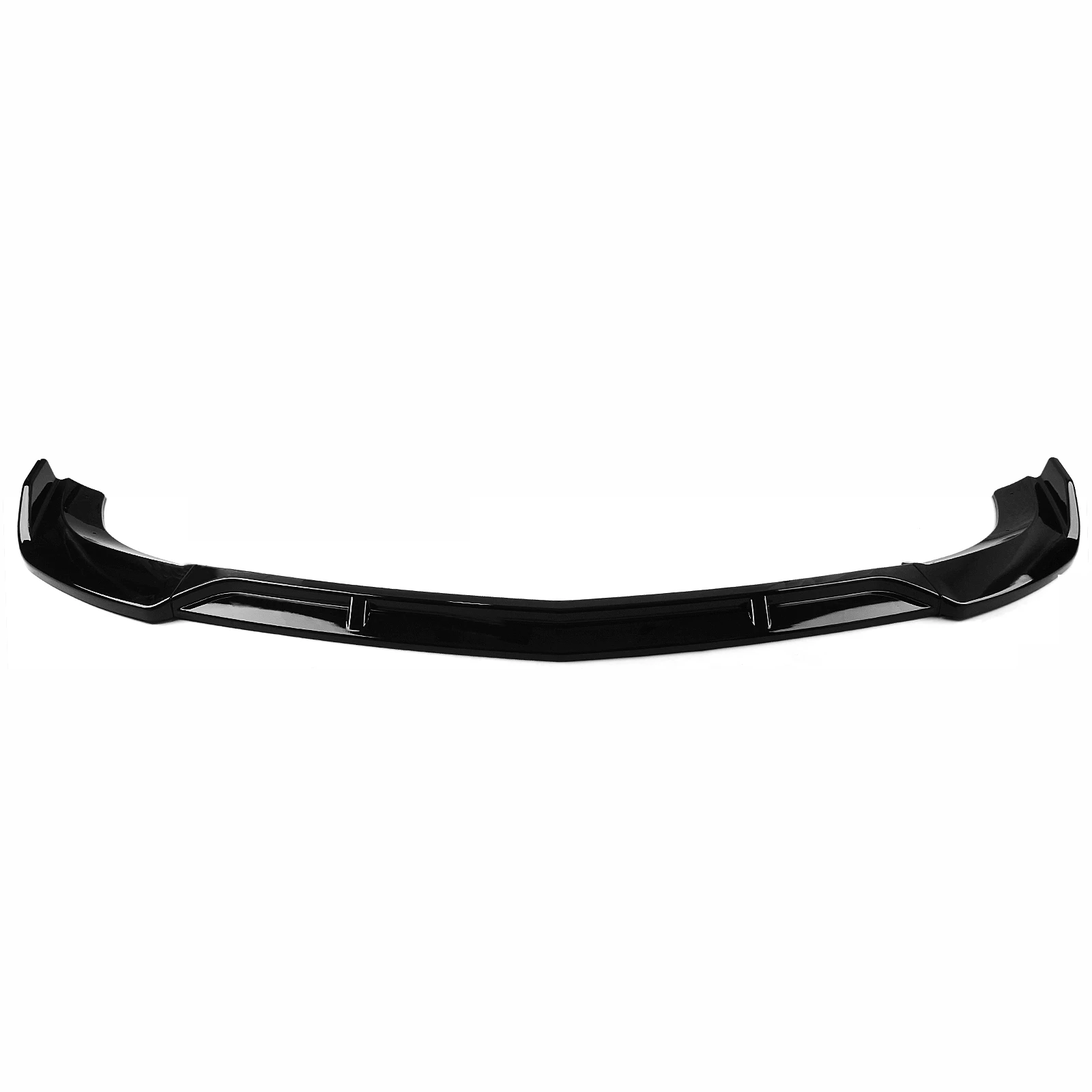Front Bumper Spoiler Lip For Mercedes-Benz C Class W204 2008-2014 C200 C250 C300 Sport Gloss Black/Carbon Fiber Look Splitter