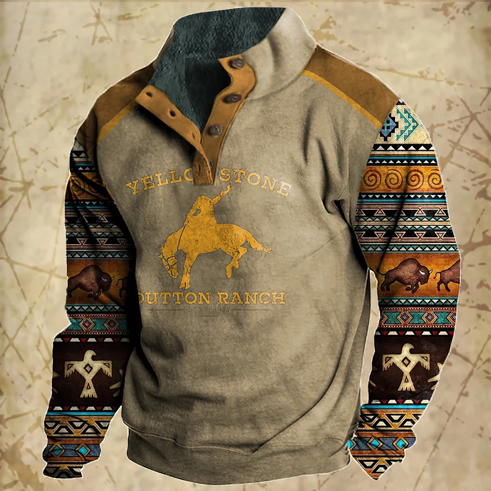 Vintage Men's Hoodie Sweatshirt Hooded Daily Pullover Sports Streetwear Designer Autumn Plush And Thickened Clothing Hoodies