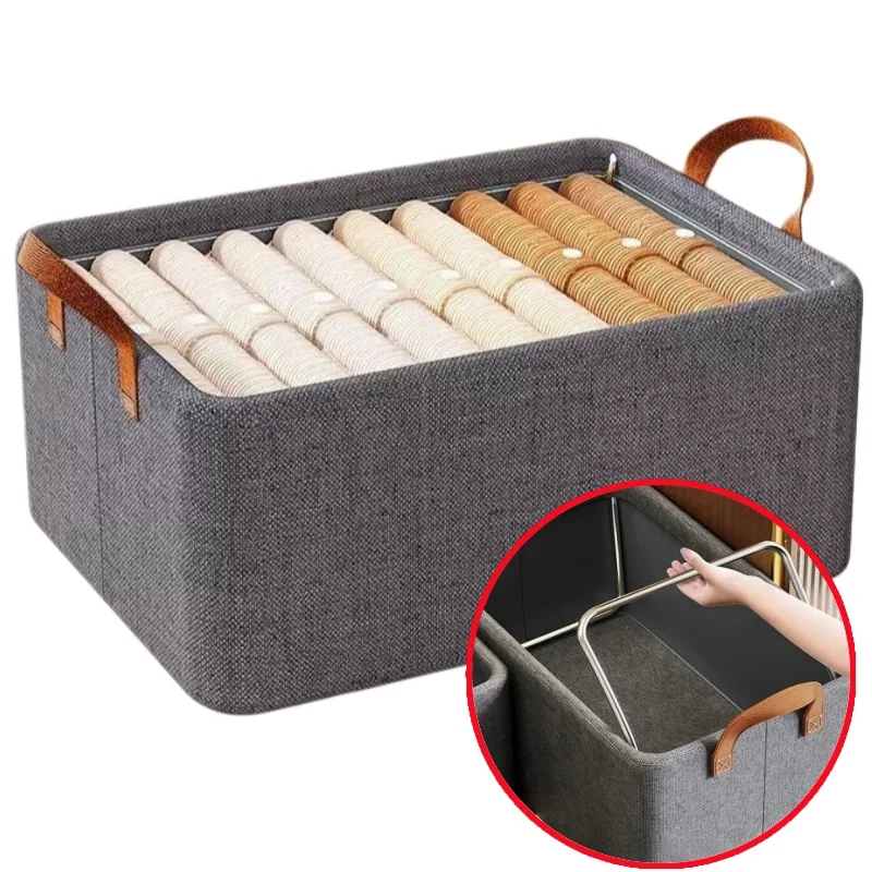25L Steel Holder Organizer Guard Rough Rigid Bottom Plate With Collapsible Handles