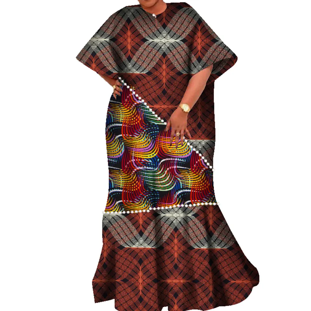 Church Clothes for Woman Patchwork Long Robe Africaine Femme Dashiki Dresses African Clothes for Women WY7605