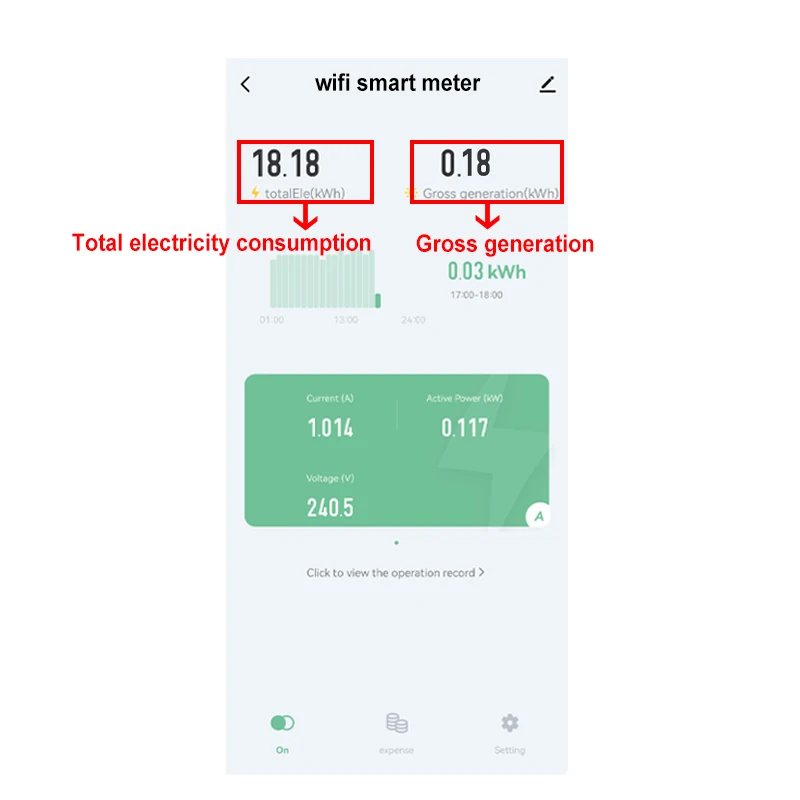 Wifi Slimme Energiemeter Multi-Tarieven Eenfase 80a Tuya Slimme App Monitor Wattmeter Voltmeter Ampère 110V 240vac