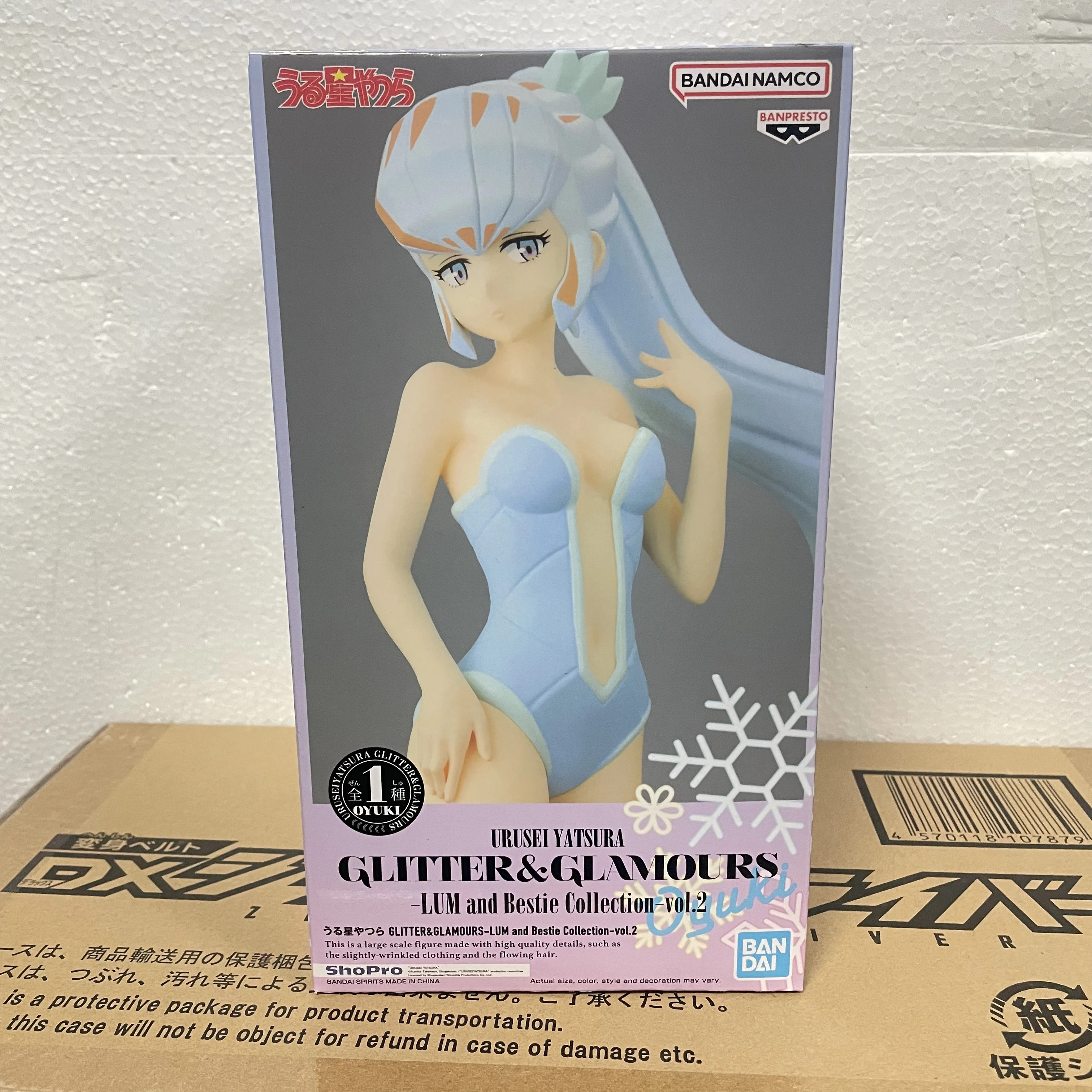 Original Bandai Anime Urusei Yatsura GLITTER&GLAMOURS-LUM and Bestie Collection-vol.2 Action Figure PVC Collector Toys Figurine