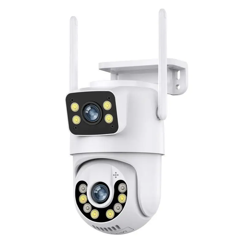 

6MP Yoosee/iCsee APP Dual Lens Беспроводная PTZ Wi-Fi IP купольная камера Полноцветный AI Обнаружение гуманоидов Безопасность CCTV Радионяня