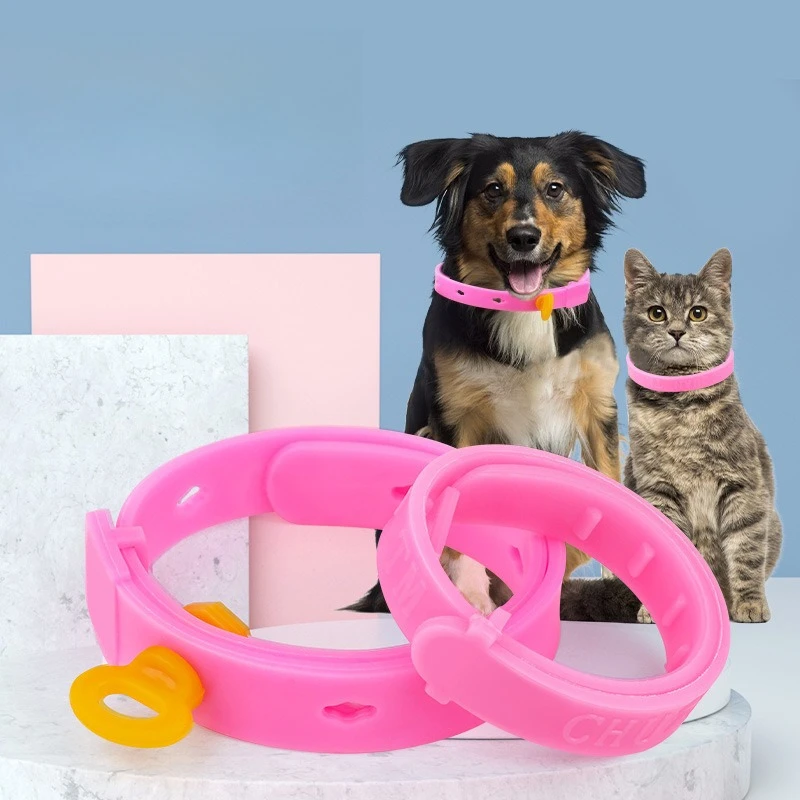 Pet flea and tick collars for cats and dogs, external parasite protection collars.
