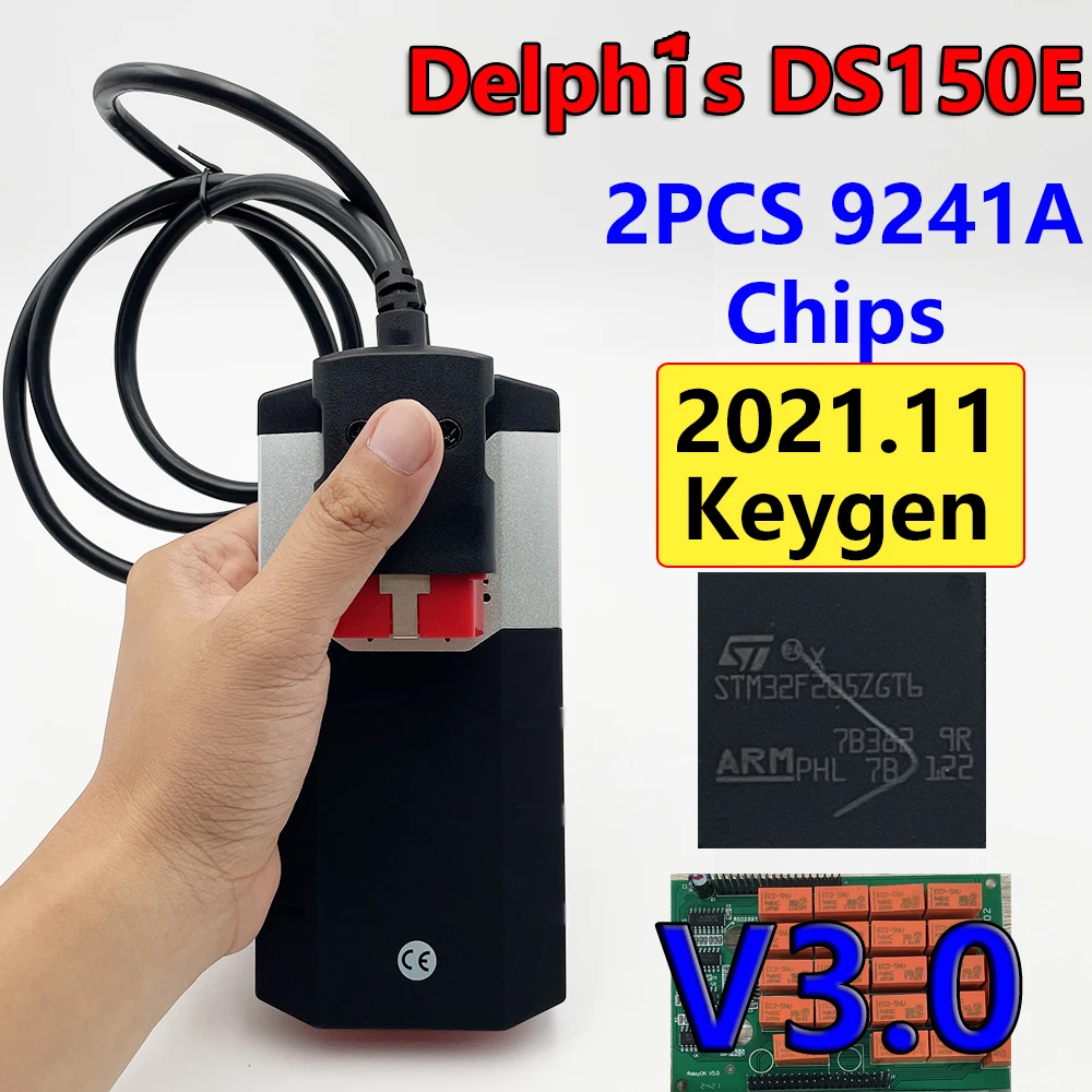 NEW VCI CDP Auto Diagnostic Tool WOW TCS 2021.11 2016.R1 V3.0 NEC Relay 9241A Bluetooth OBD2 Car Truck Scanner Ds Multidiag 150e