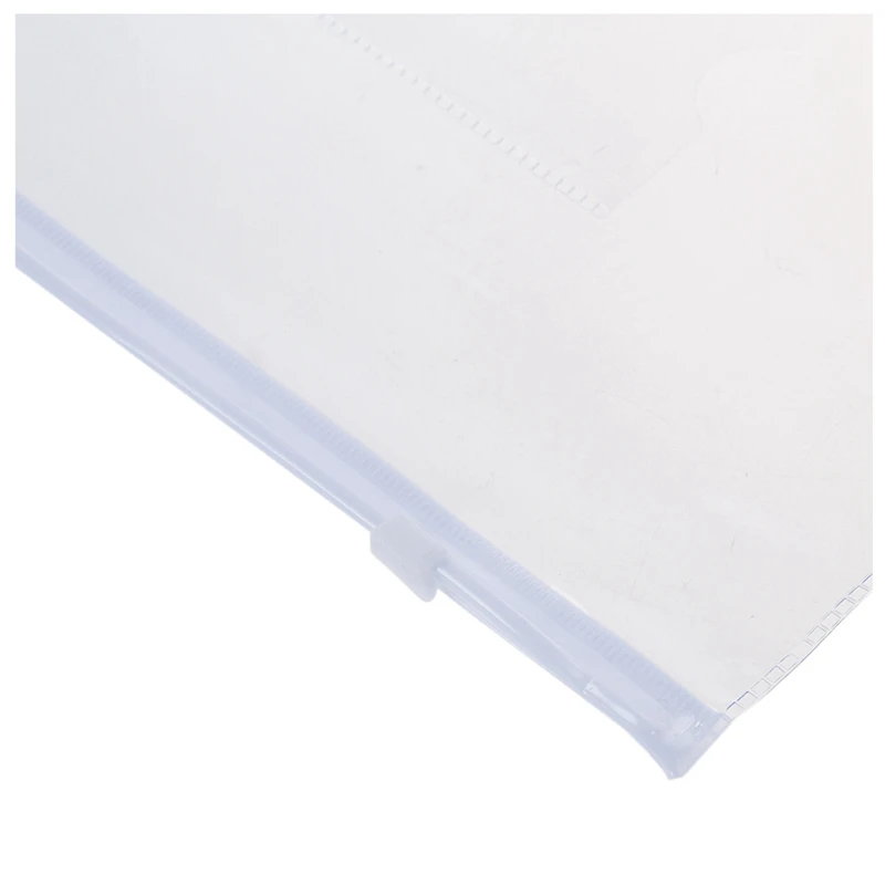 White Clear Size A5 Paper Slider Zip Closure Folders Files Bags 60 Pcs