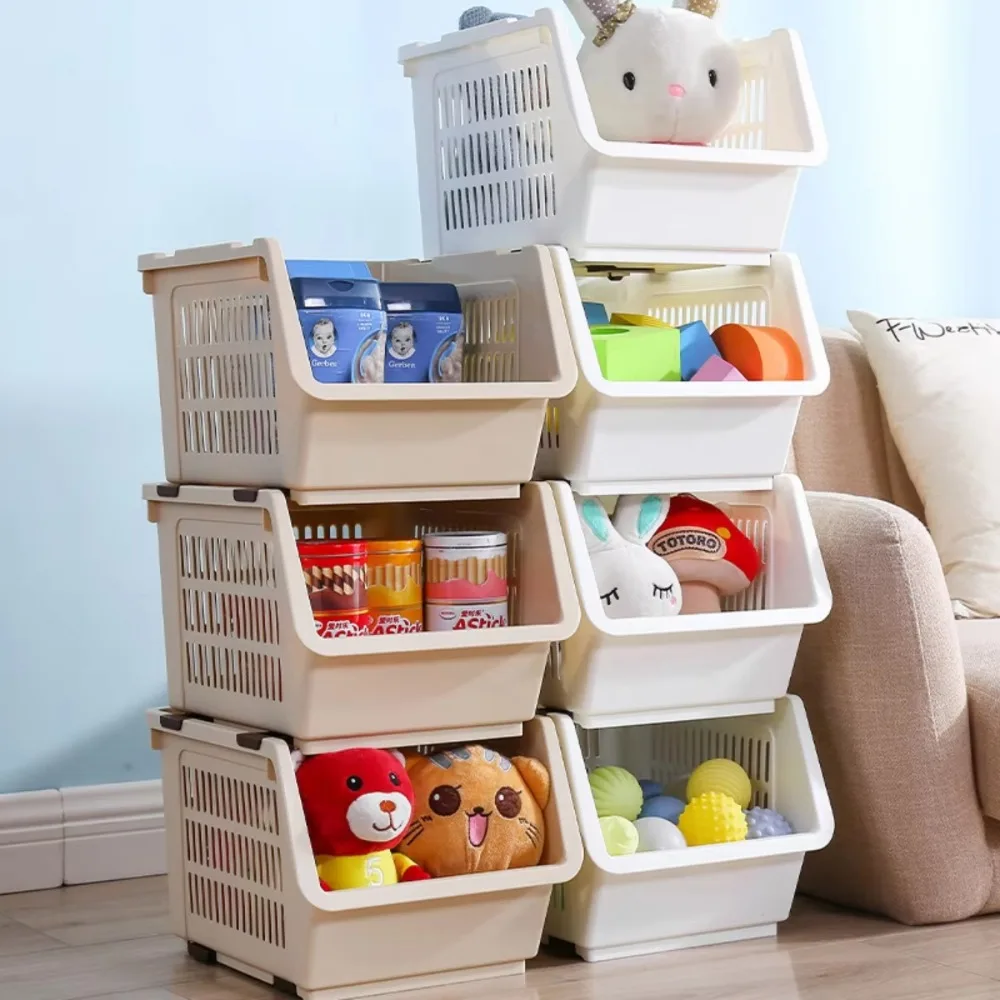 Stackable Basket Stacking Organization Baskets Capacity Home Kitchen Stackable Basket Toys Rack Kitchen Vegetable Storage Rack