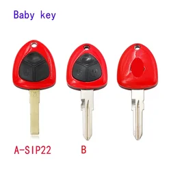 High-Quality 3-Button Remote Key shell   with Logo for Ferrari 458 Flat Blade