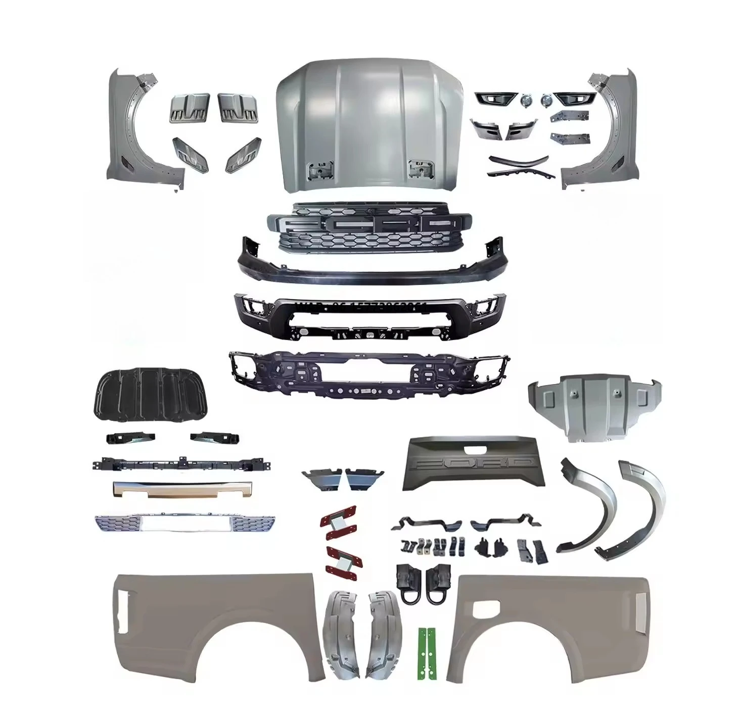 

For 2016-2021 Ranger T7 T8 Upgrade to 2023 Ranger Raptor Body Kits