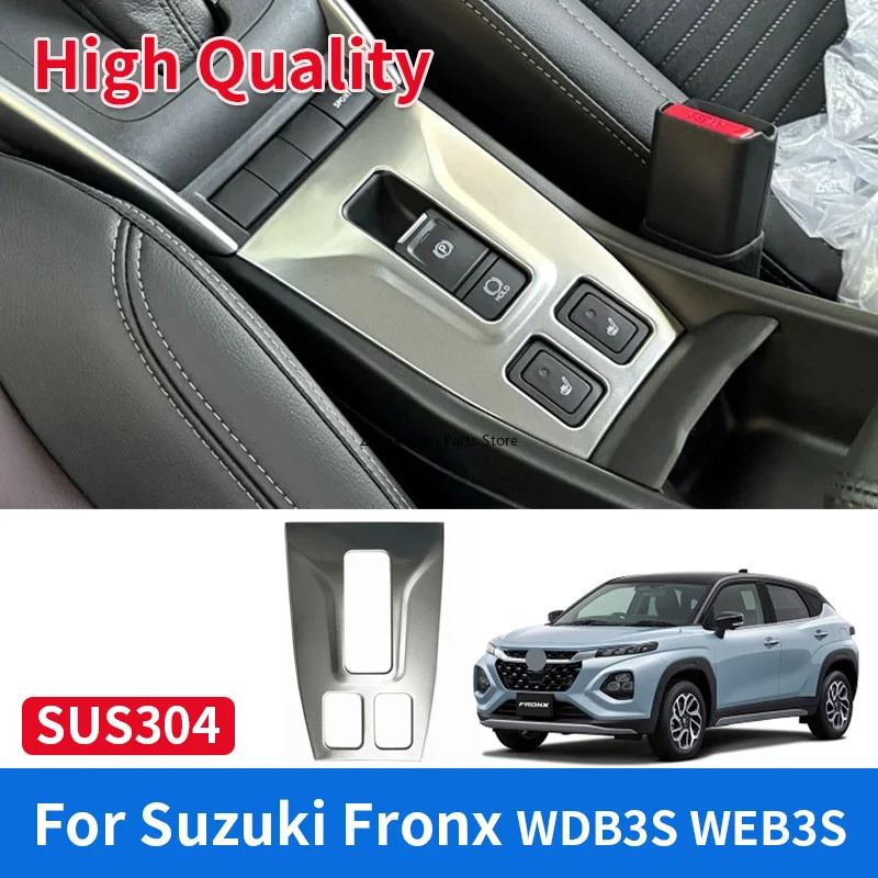 

Для Suzuki Fronx WDB3S WEB3S 10/2024 ~ электронная рамка ручного тормоза из нержавеющей стали, нашивка, аксессуары для украшения интерьера
