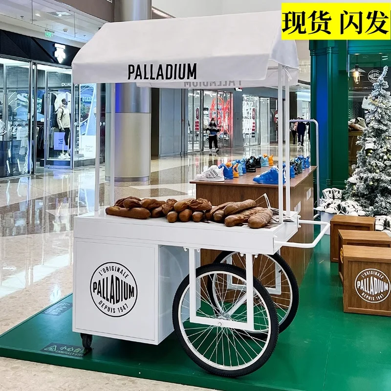 Stall car float wrought iron shopping mall promotional booth outdoor display cart