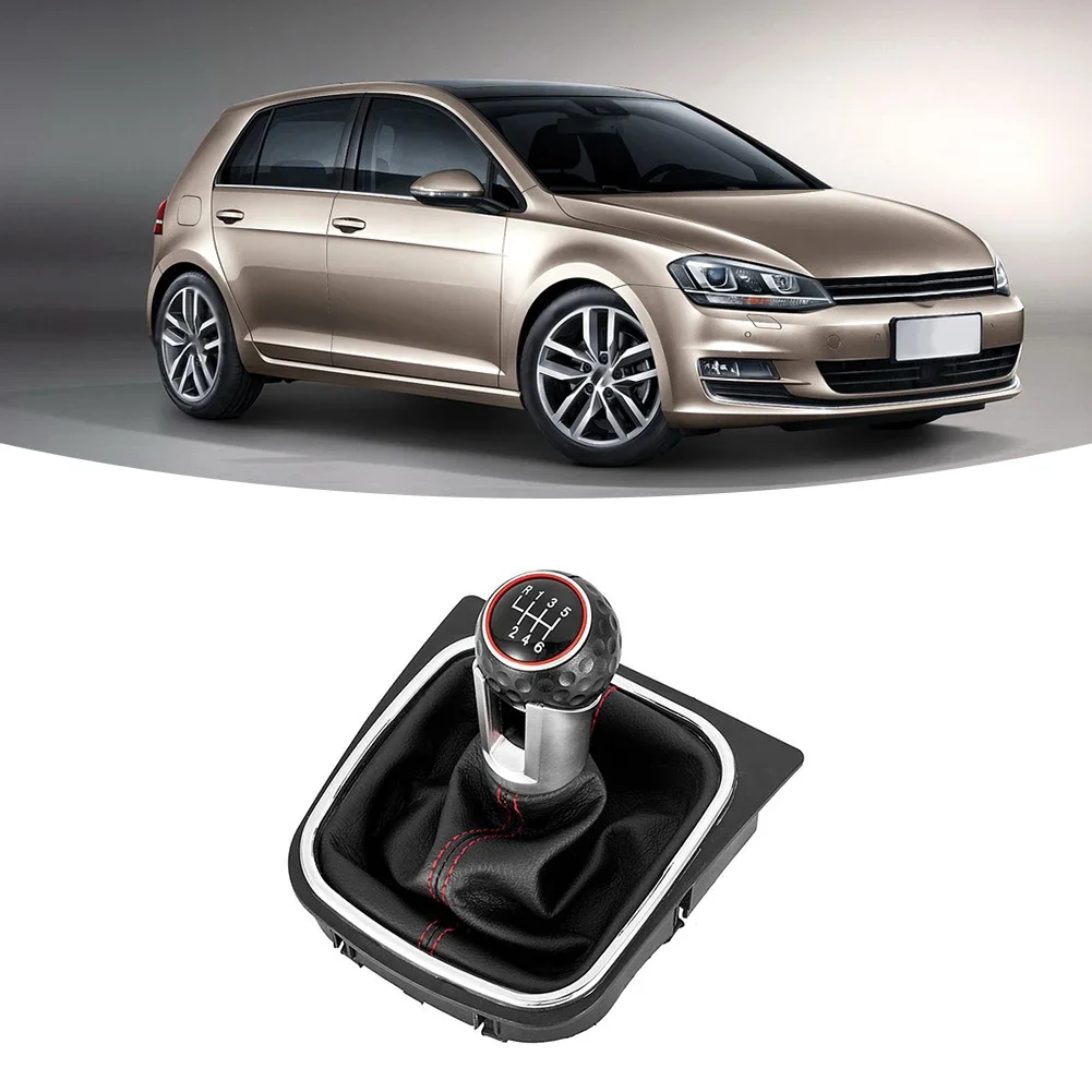 

5/6 Speed Car Gear Lever Shift Knob Handball Dust Cover Gear Shifter Handle For VW Golf 5 6 Interior Replacement Parts