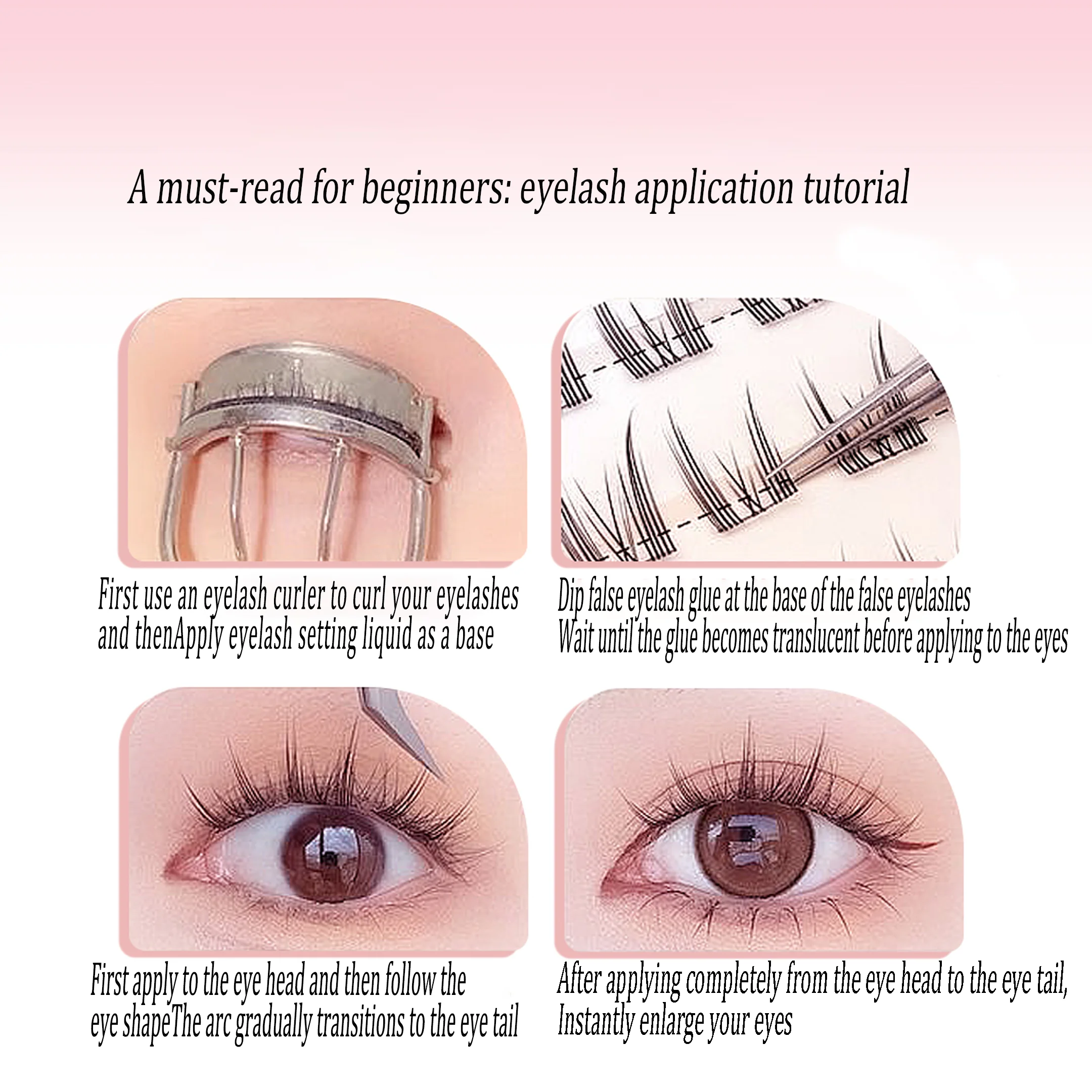 HISYI-Faux cils naturels à double pointe tournesol, accessoire de maquillage pour les yeux