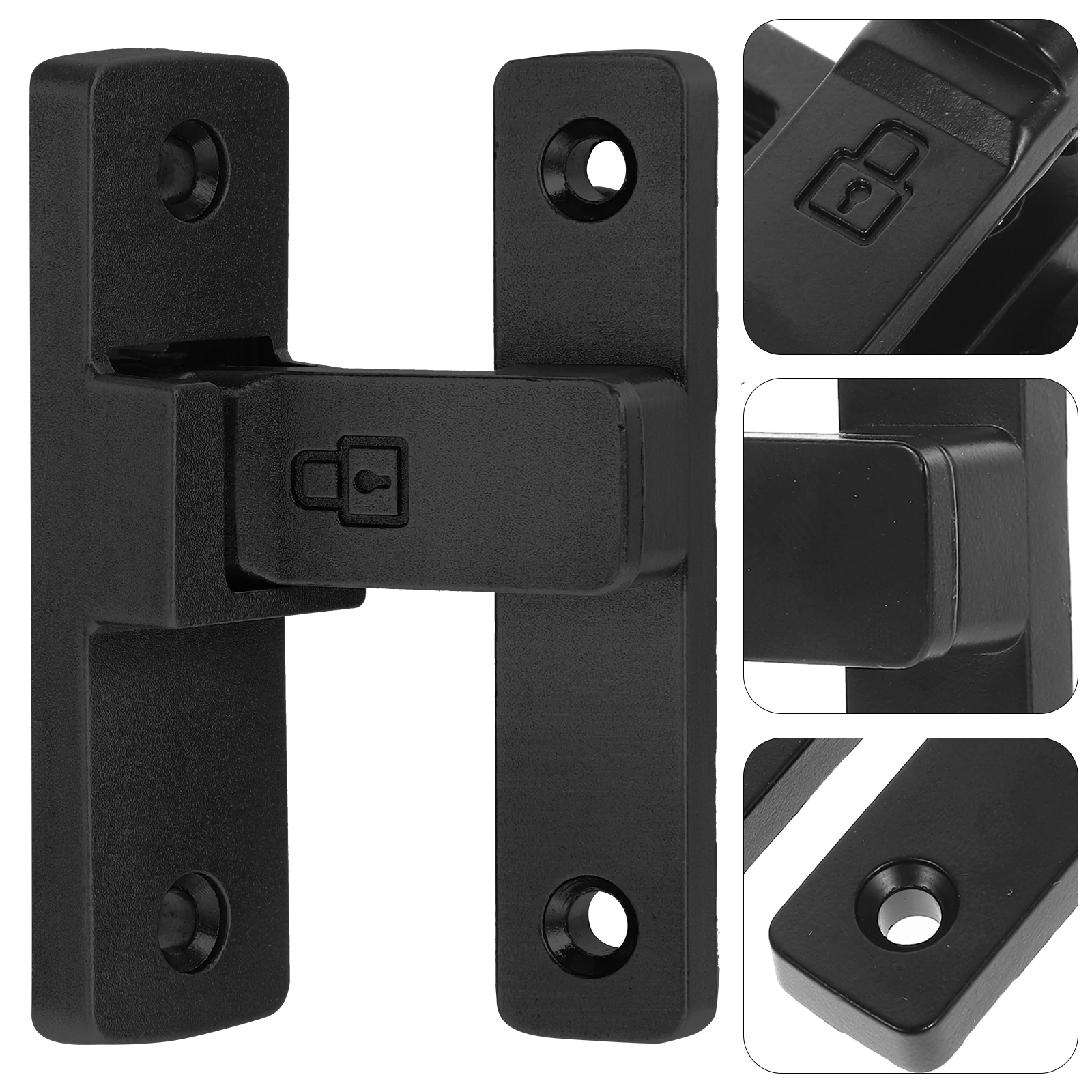 

Door Lock Heavy Duty Garage Locking Slide Latch Barn Security Garden Gate Flip Sliding Fence Locks for Outdoor Gates
