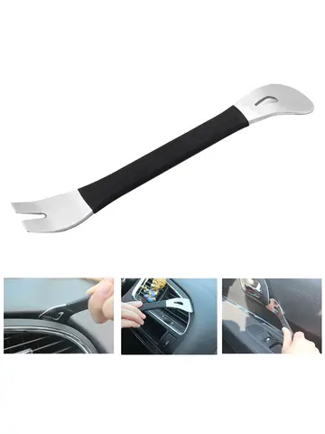 Stainless steel pry plate buckle driver for car modification removal of audio navigation center console interior door panel tool